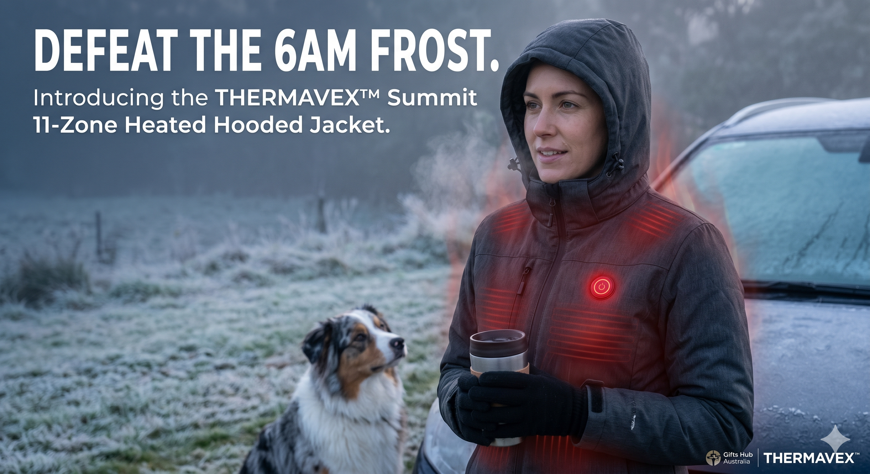 THERMAVEX™ Summit 11-Zone Heated Hooded Jacket: The Heated Jacket Aussies Are Buying for This Winter