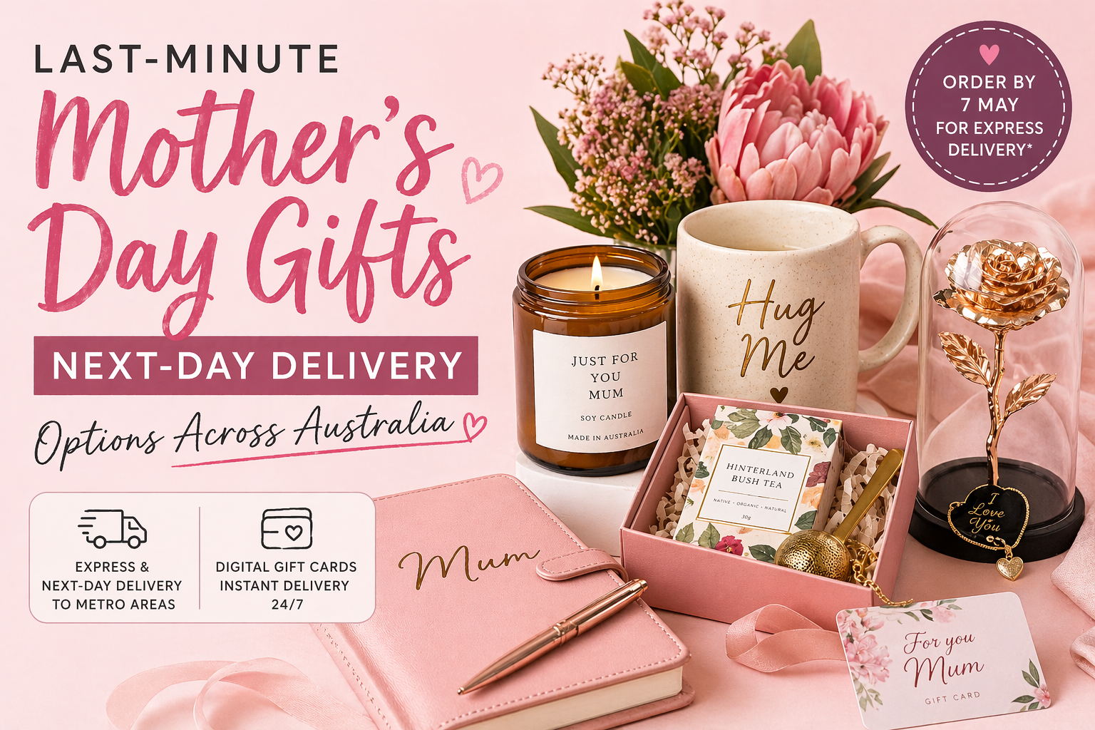 Last-Minute Mother's Day Gifts — Next-Day Delivery Options Across Australia
