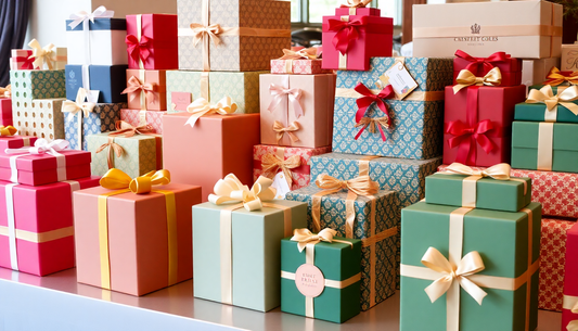 A variety of unique and impressive gift boxes on display