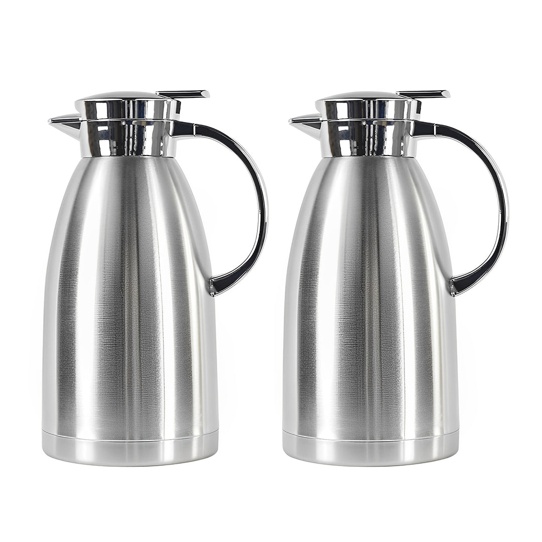 SOGA 2X 2.3L Stainless Steel Insulated Water Bottle Vacuum Flask Water Coffee Jug Thermal
