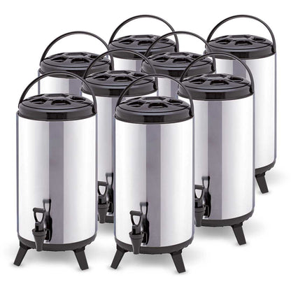 SOGA 8X 12L Portable Insulated Cold/Heat Coffee Tea Beer Barrel Brew Pot With Dispenser