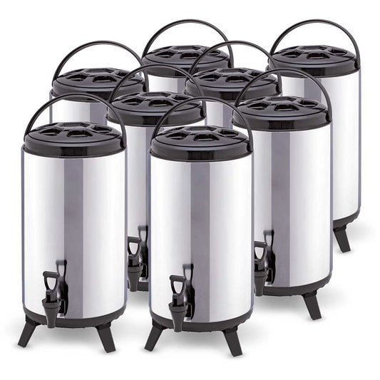 SOGA 8X 12L Portable Insulated Cold/Heat Coffee Tea Beer Barrel Brew Pot With Dispenser