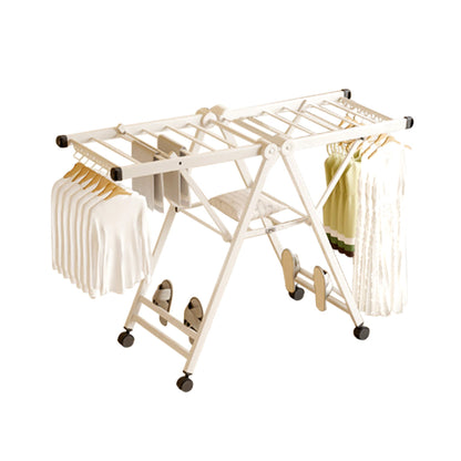SOGA 140cm Portable Wing Shape Clothes Drying Rack Foldable Space-Saving Laundry Holder
