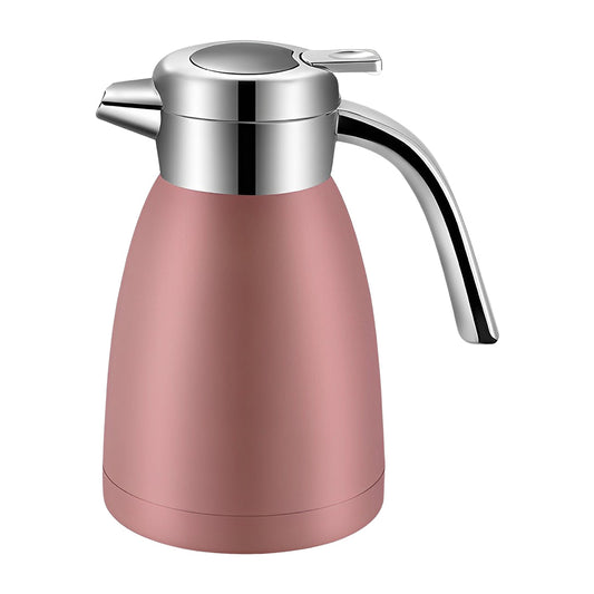 SOGA 2.2L Stainless Steel Insulated Water Bottle Vacuum Flask Water Coffee Jug Thermal Pink