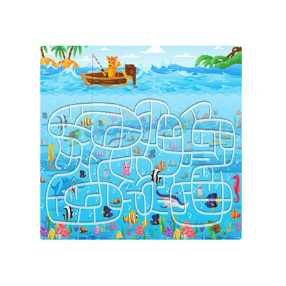 SOGA 2X 120cm Kids Rug Street Map Play Mat Educational Baby Theme Park Area Rugs