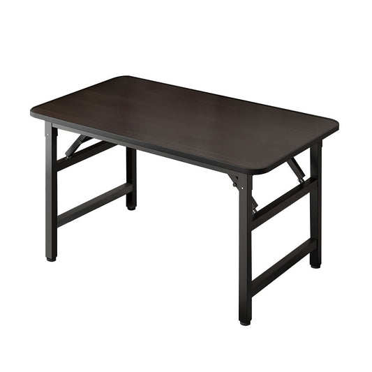 SOGA 120x60  Walnut Foldable Computer Study Table Easy Assembly Desk No Chair