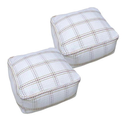 SOGA 2X 50cm Zebra Pouf Soft Polyester Fiber Pillow with EPP Particle Insert Home Decor