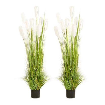 SOGA 2X 150cm Wheat Plume Grass Artificial Plant, Home Decor