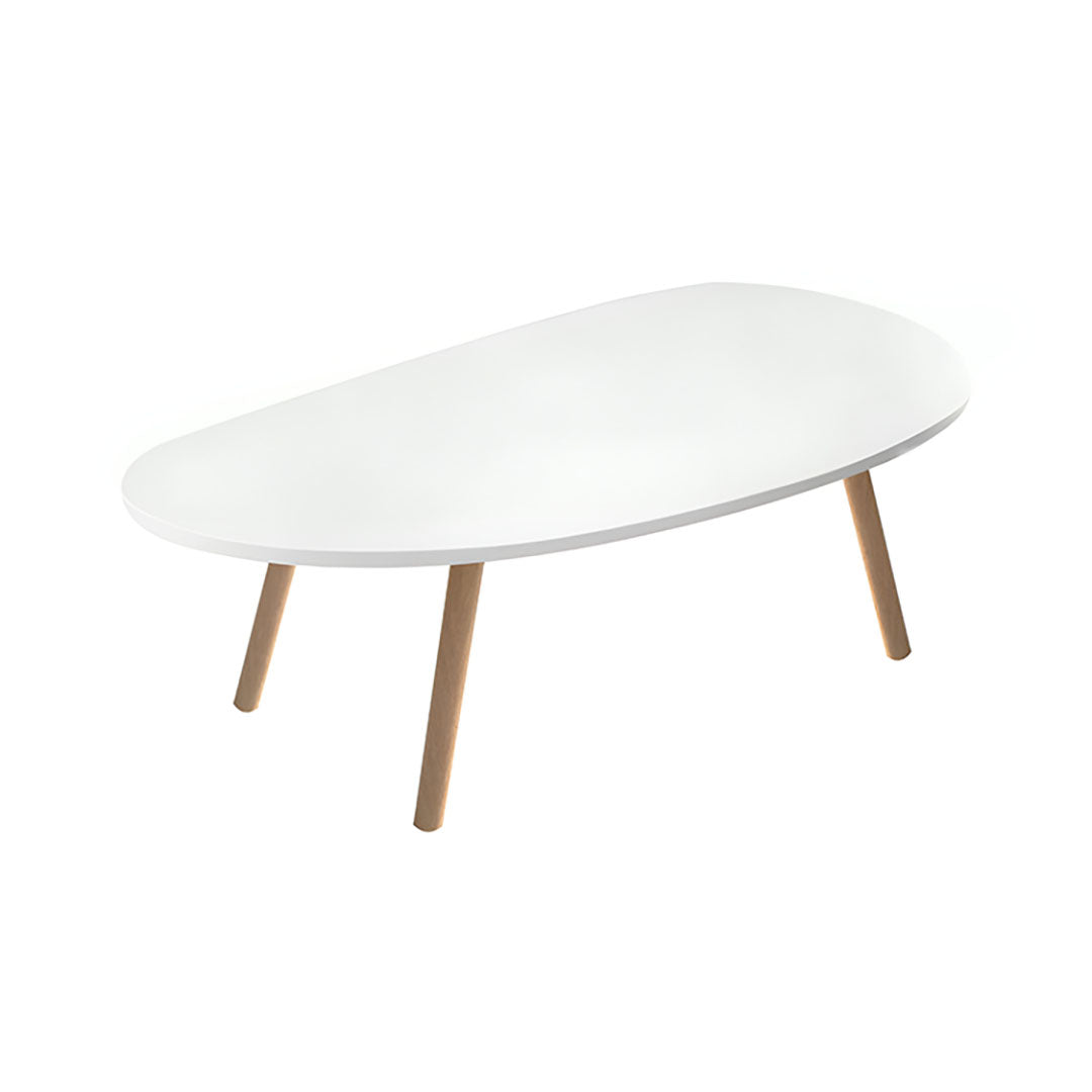 SOGA 80x40cm White Living Room Nordic Coffee Table Simple Modern Home Style