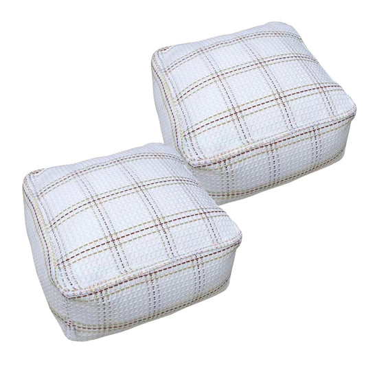 SOGA 2X 40cm Pouf Soft Polyester Fiber Pillow with EPP Particle Insert Home Decor
