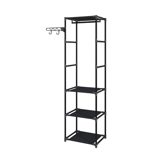 SOGA 45x35cm Hanging Clothes Rack Storage w/ 3 Layer Organizer Adjustable Shelves Sturdy Space-Saving