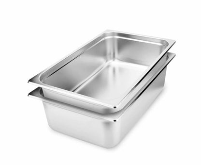 SOGA 2X Gastronorm GN Pan Full Size 1/1 GN Pan 15cm Deep Stainless Steel Tray