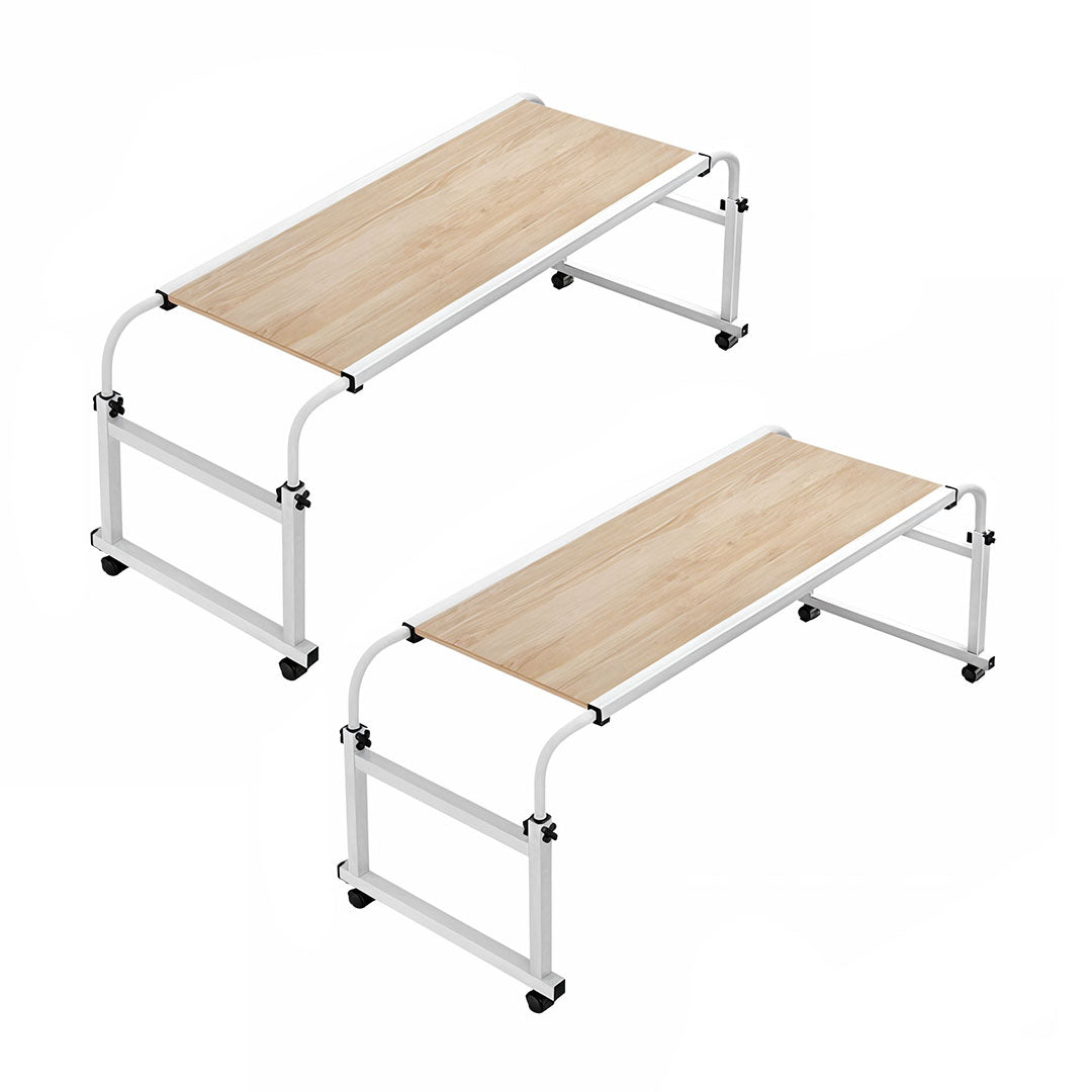 SOGA 2X 120x45cm Bed Laptop Desk/Table with Movable Wooden Cross for Versatile Home Office Use
