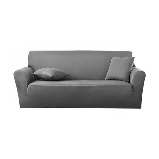 SOGA 3-Seater Grey Sofa Cover Couch Protector High Stretch Lounge Slipcover Home Decor