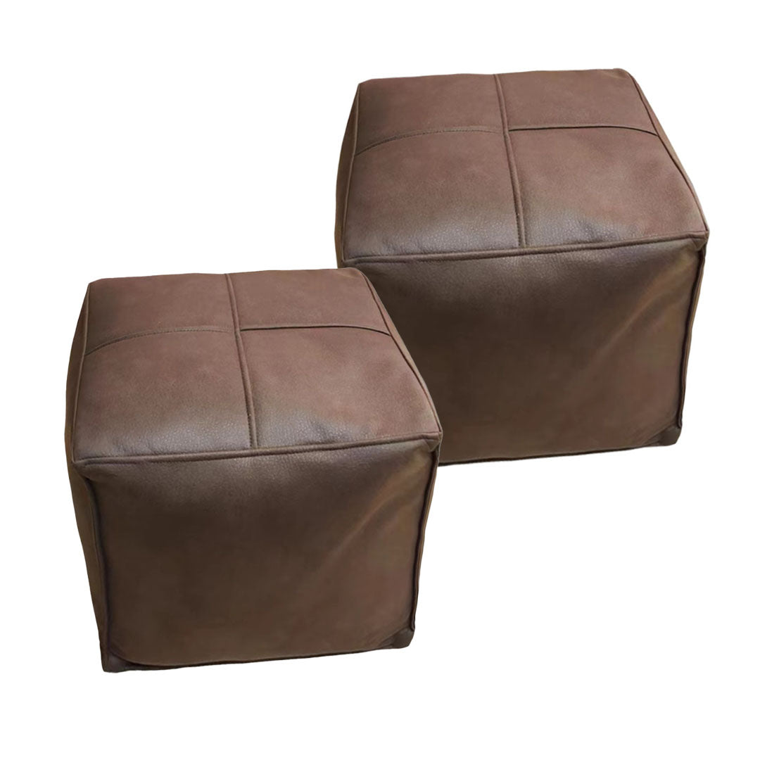 SOGA 2X 40cm Premium Leather Pillow with Soft EPP Particle Insert for Ultimate Comfort, Home Decor