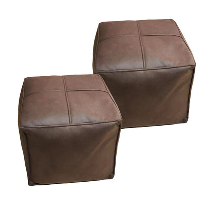 SOGA 2X 40cm Premium Leather Pillow with Soft EPP Particle Insert for Ultimate Comfort, Home Decor