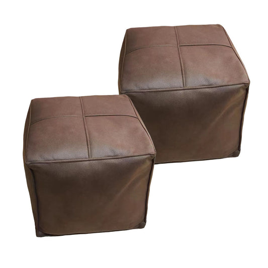 SOGA 2X 40cm Premium Leather Pillow with Soft EPP Particle Insert for Ultimate Comfort, Home Decor
