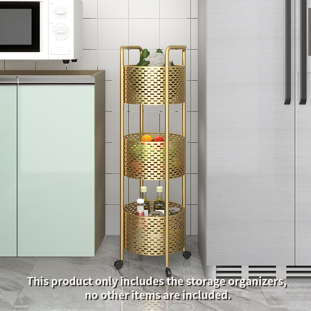 SOGA 2X 3 Tier Bathroom Shelf Multifunctional Storage Display Rack Organiser with wheels