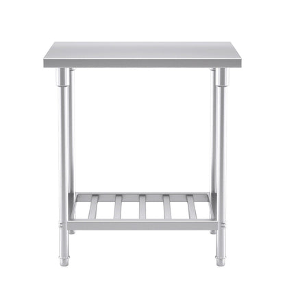 SOGA Commercial Catering Kitchen Stainless Steel Prep Work Bench Table 80*70*85cm