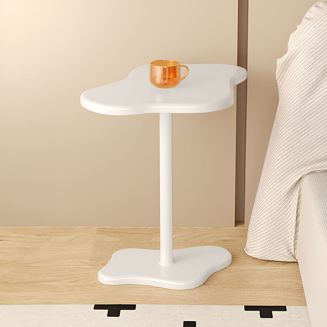 SOGA 42x28cm White Minimalist Cloud Shaped Table Durable Stylish Accent for Home Décor