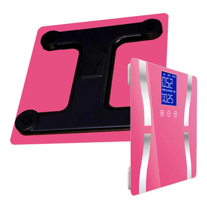 SOGA 2X Glass LCD Digital Body Fat Scale Bathroom Electronic Gym Water Weighing Scales White