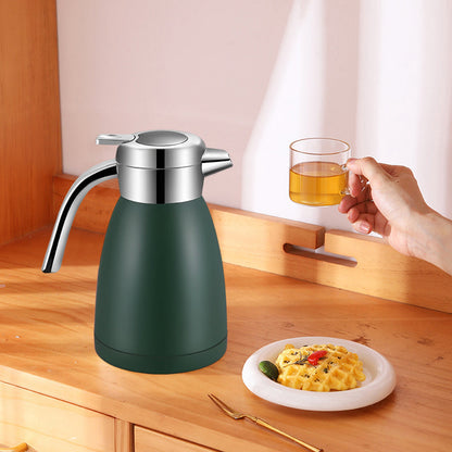 SOGA 2X 1.8L Stainless Steel Insulated Water Bottle Vacuum Flask Water Coffee Jug Thermal Green