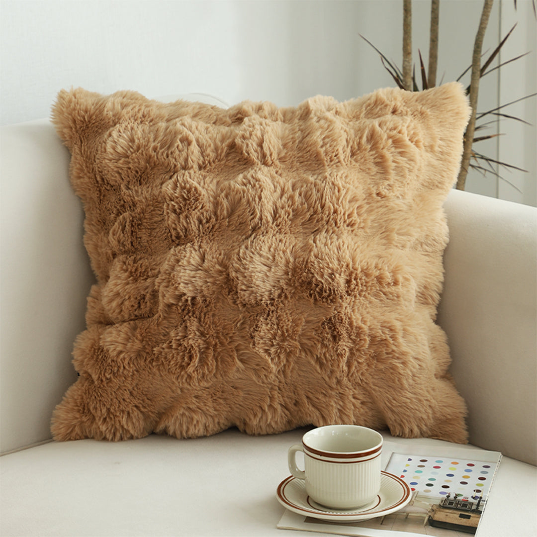 SOGA 2X 50cm Throw Pillow Coffee with Rabbit  Square Cushion for Living Room Home Decor