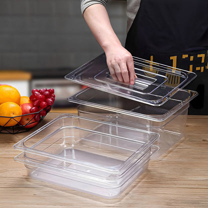 SOGA Clear Gastronorm 1/1 GN Lid Food Tray Top Cover Bundle of 4