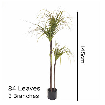 SOGA 2X 145cm Artificial Dracaena Plant Fake Potted, Simulation Tree Fake Plant Home Decor