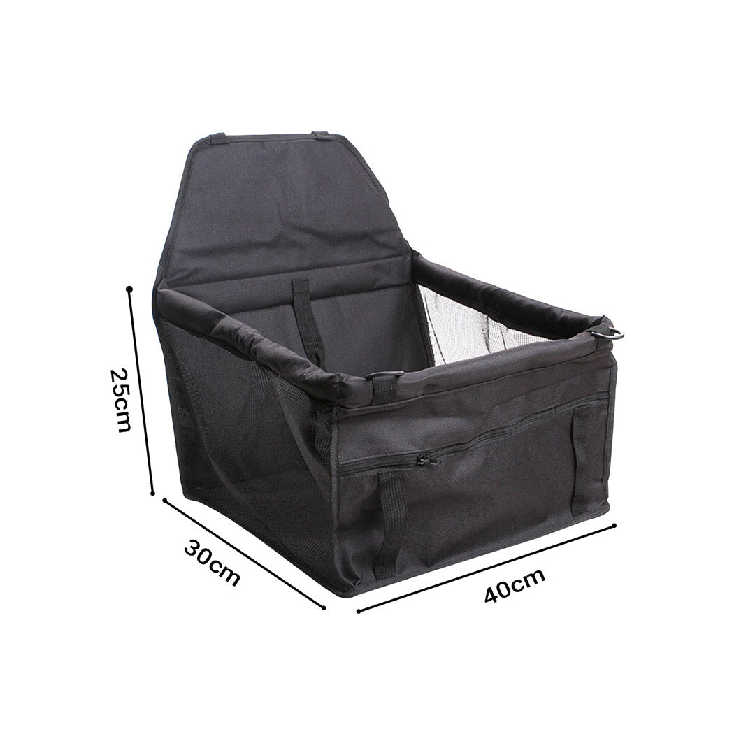 SOGA 2X Waterproof Pet Booster Car Seat Breathable Mesh Safety Travel Portable Dog Carrier Bag