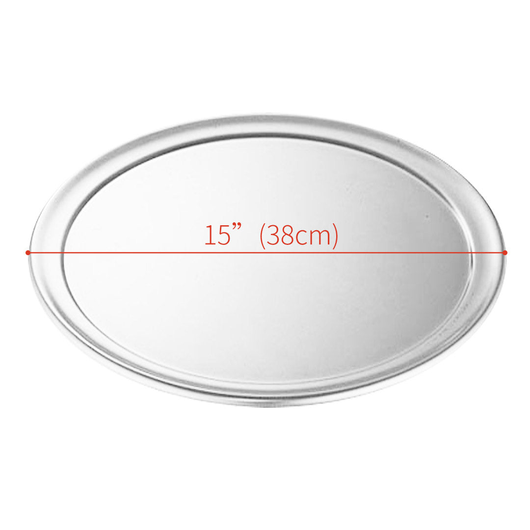 SOGA 15-inch Round Aluminum Steel Pizza Tray Home Oven Baking Plate Pan