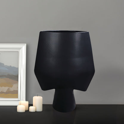 SOGA 2X 33x43cm Large Ornament Bodhi House Ceramic Handcrafted Modern Abstract Square Vase Home Decor