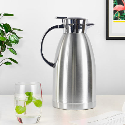 SOGA 2X 1.8L Stainless Steel Insulated Water Bottle Vacuum Flask Water Coffee Jug Thermal