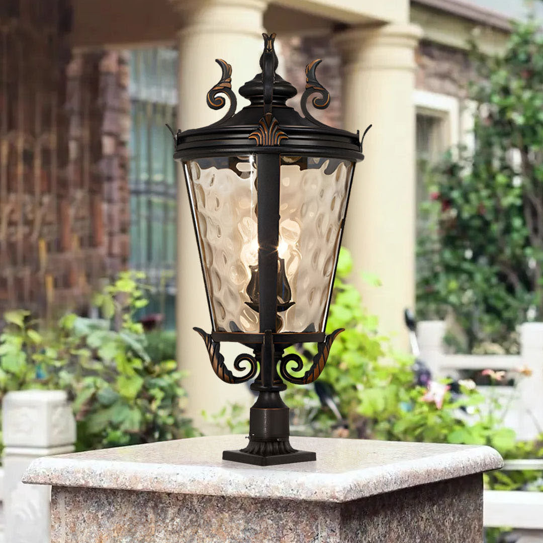 Vintage Lantern 71.2cm Wall Lamp Modern Aluminum & Glass Wall Light Classic Outdoor Sconce Decorative Exterior Lighting