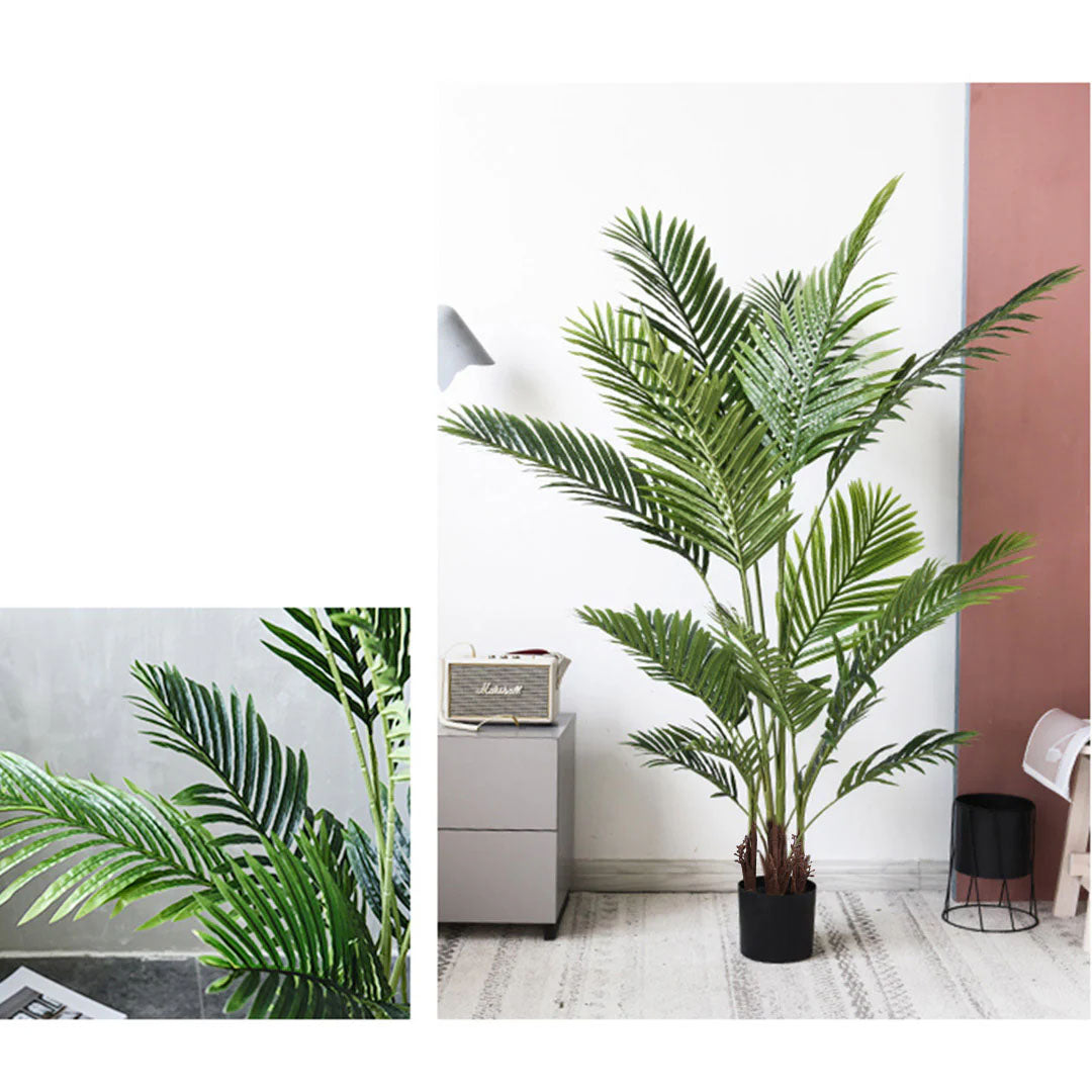 SOGA 4X 165cm Artificial Swallowtail Sunflower Fake Decoration Tree Flower Pot Plant