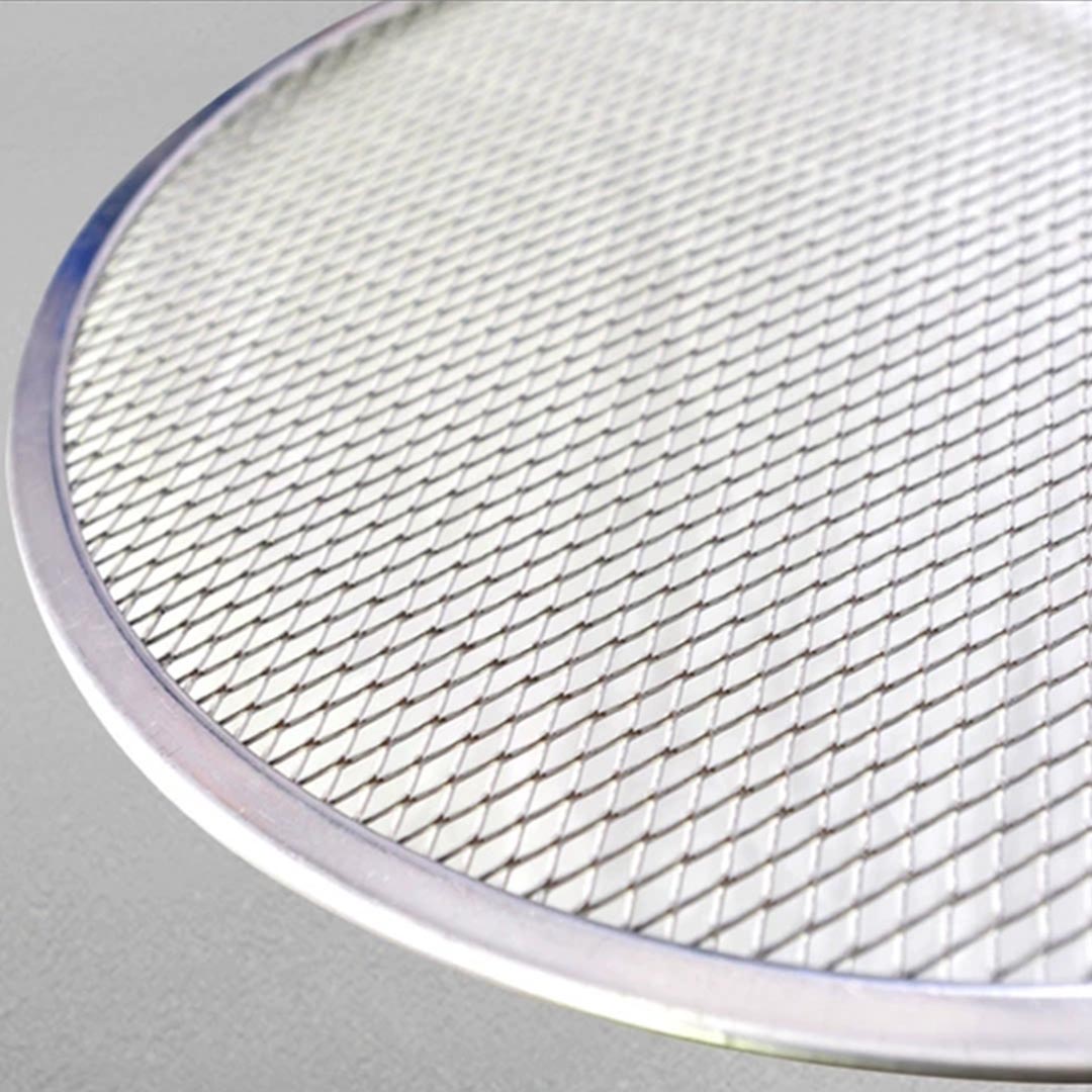 SOGA 2X 12-inch Round Seamless Aluminium Nonstick Commercial Grade Pizza Screen Baking Pan