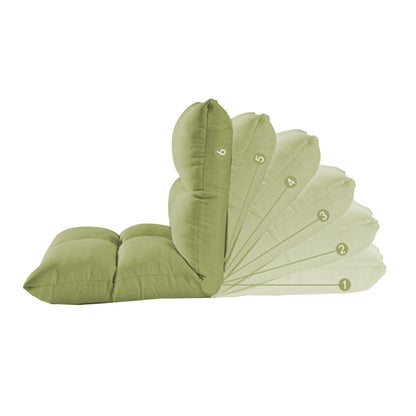 SOGA 2X Lounge Floor Recliner Adjustable Lazy Sofa Bed Folding Game Chair Yellow Green