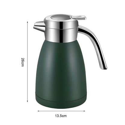 SOGA 2X 1.8L Stainless Steel Insulated Water Bottle Vacuum Flask Water Coffee Jug Thermal Green