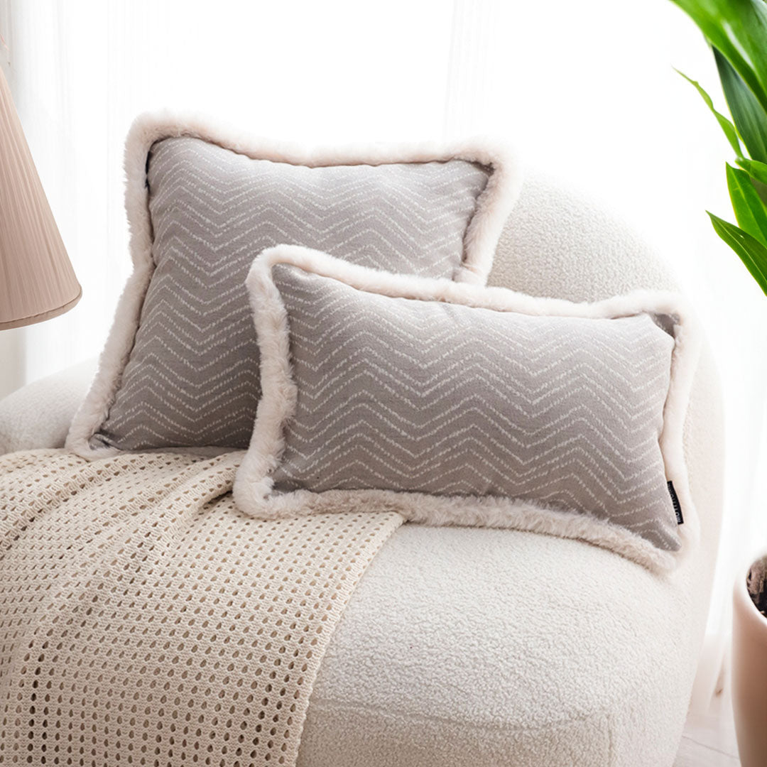 SOGA 2X 30cm  Wabi-sabi Cushion Herringbone Lumbar Throw Pillow