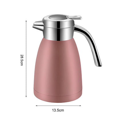 SOGA 2.2L Stainless Steel Insulated Water Bottle Vacuum Flask Water Coffee Jug Thermal Pink