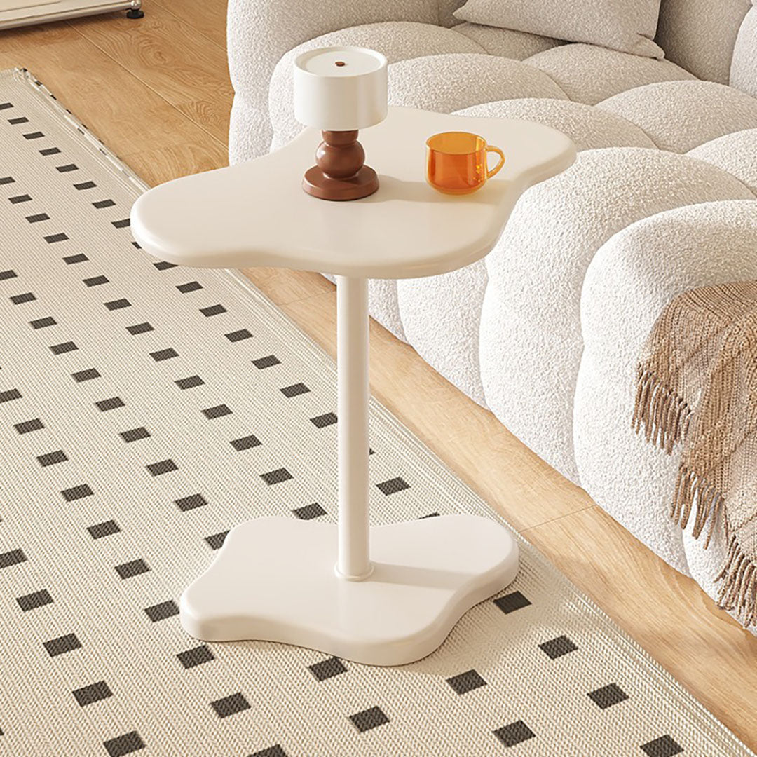 SOGA 42x28cm White Minimalist Cloud Shaped Table Durable Stylish Accent for Home Décor