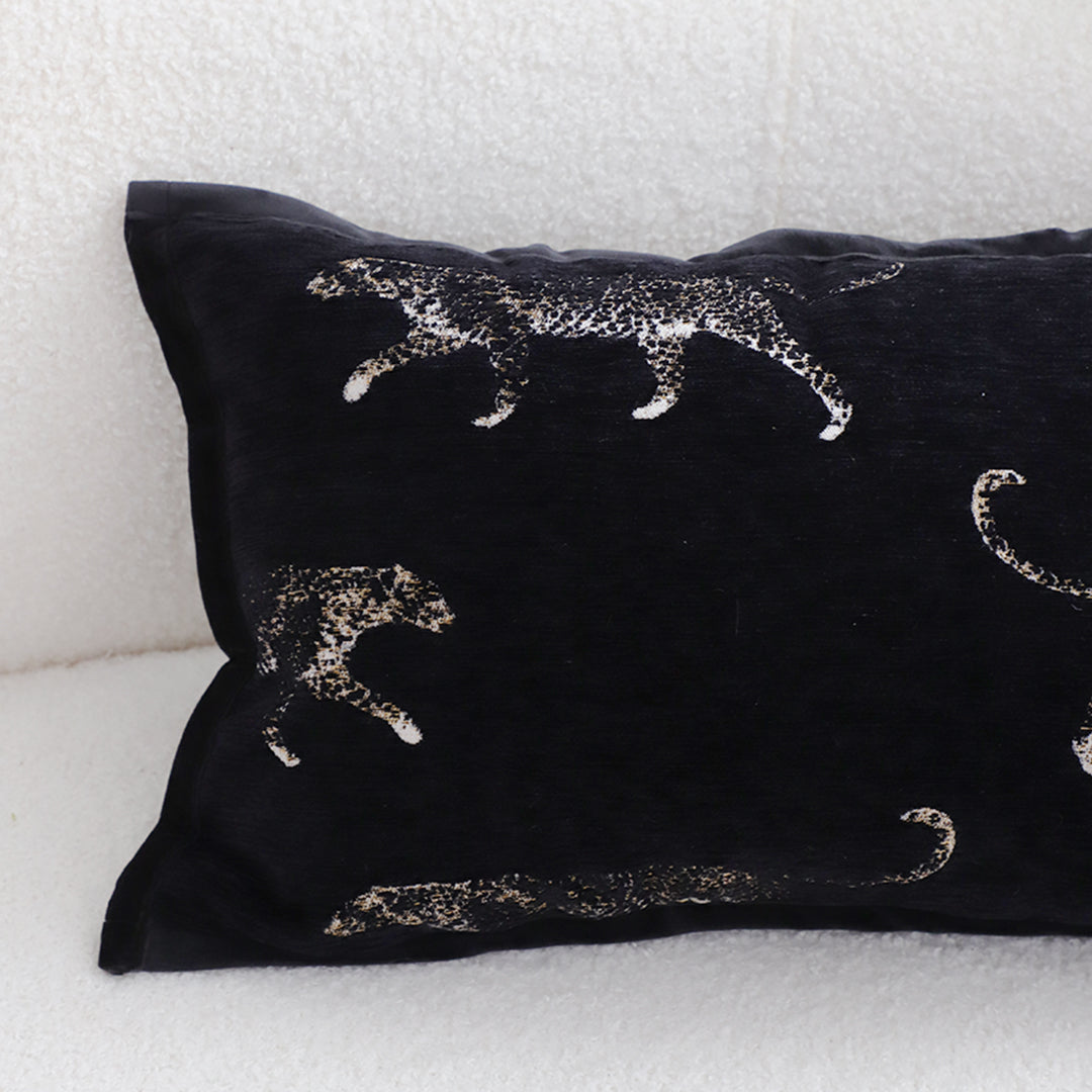 SOGA 2X 35cm Black Throw Pillow Elegant Decorative Cushion Living Room Modern Home Decor