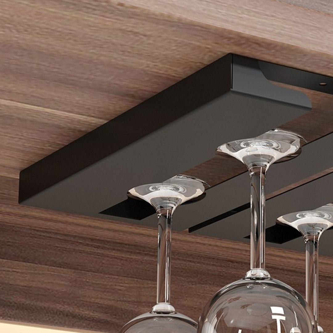 SOGA 33.3cm Wine Glass Holder Hanging Stemware Storage Organiser Kitchen Bar Restaurant Decoration