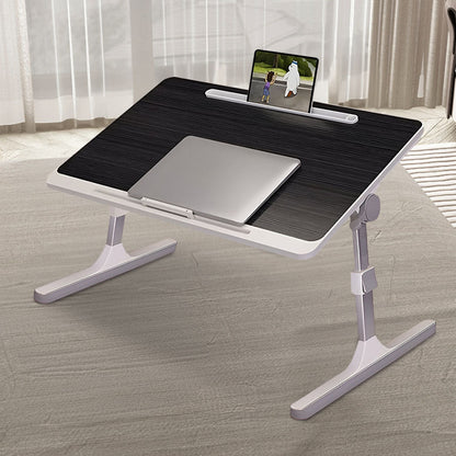 SOGA 60x40cm Portable Black Adjustable Foldable Laptop and Study Table