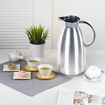 SOGA 2X 1.8L Stainless Steel Insulated Water Bottle Vacuum Flask Water Coffee Jug Thermal