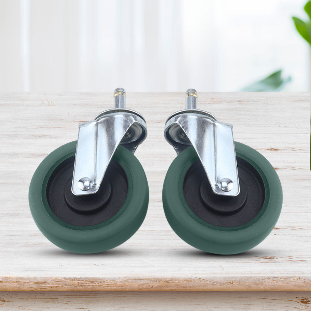 SOGA 2X 4" Heavy Duty Polyurethane Swivel Castor Wheels