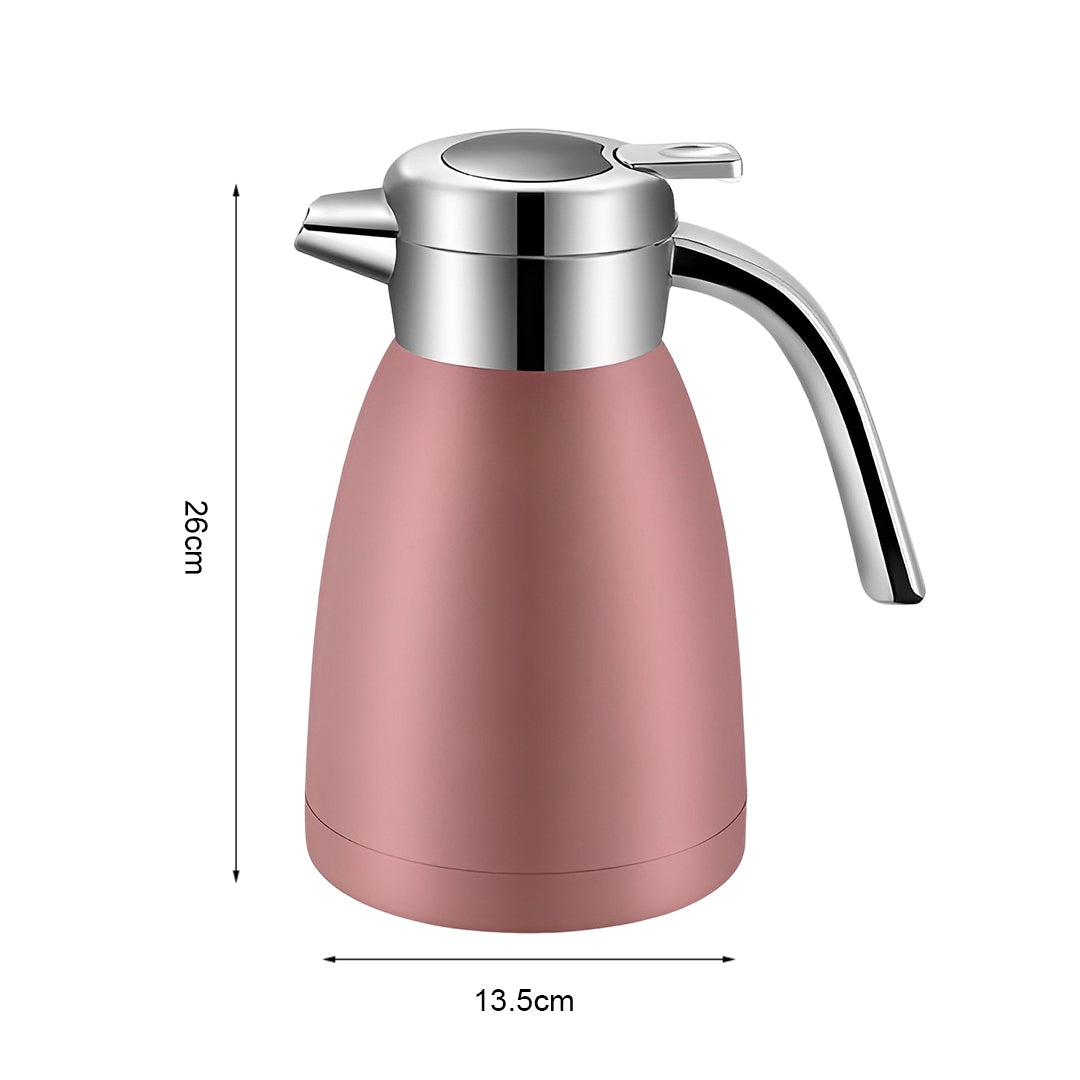 SOGA 1.8L Stainless Steel Water Bottle Insulated Vacuum Flask Coffee Jug Thermal Pink