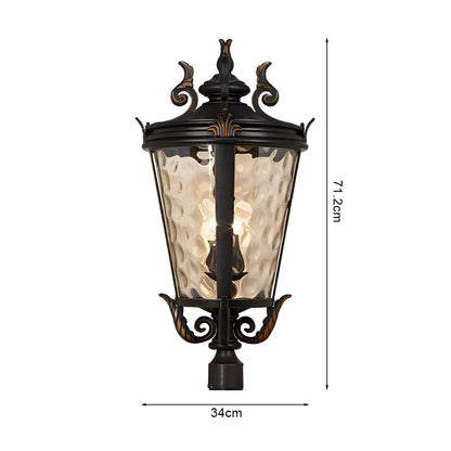 Vintage Lantern 71.2cm Wall Lamp Modern Aluminum & Glass Wall Light Classic Outdoor Sconce Decorative Exterior Lighting