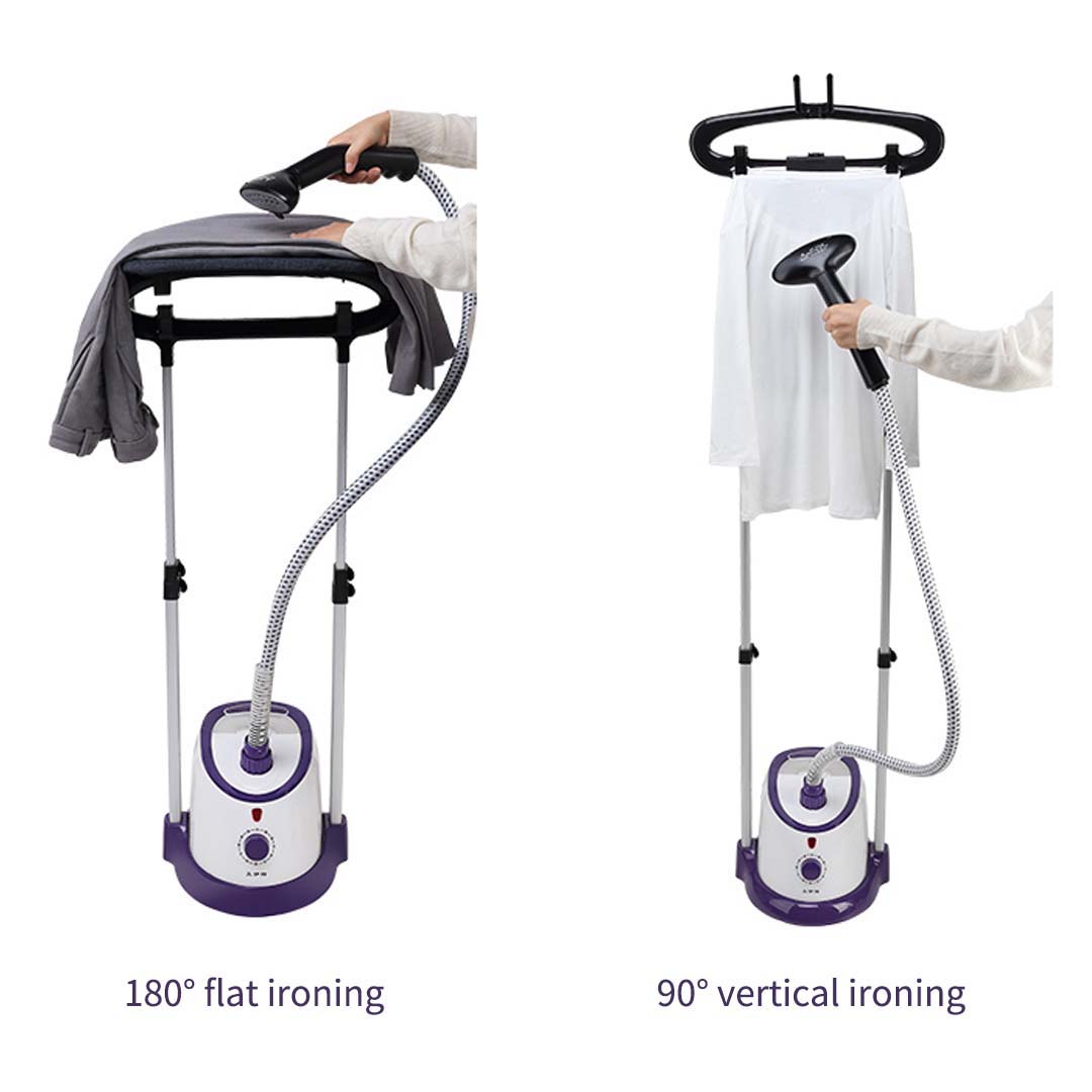 SOGA 2X Garment Steamer Vertical Twin Pole Clothes 1700ml 1800w Professional