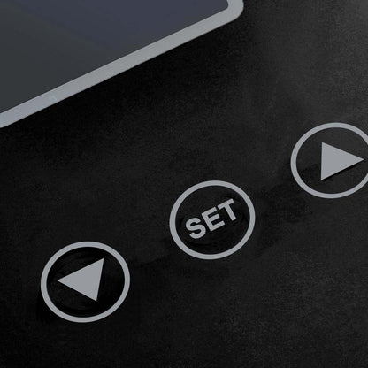 SOGA Digital Electronic LCD Bathroom Body Fat Scale Weighing Scales Weight Monitor Black